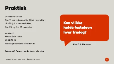 Side 5 af Børnehave — årsplan til forældreaften