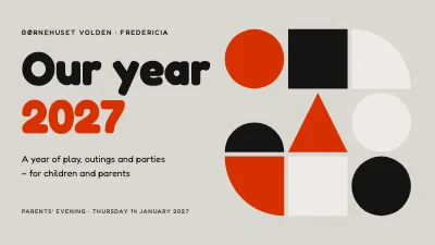 Kindergarten — annual plan for parents’ evening