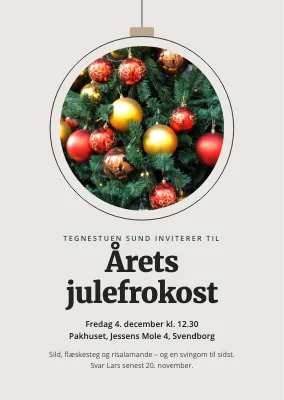 Julefrokost i Svendborg — invitation