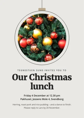 Christmas lunch in Svendborg — invitation