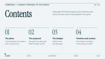 Page 2 of Project proposal to the council — path