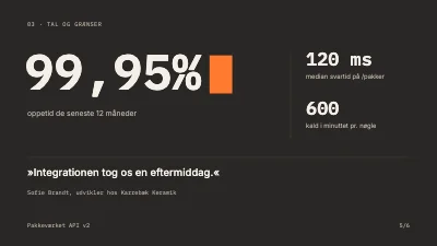 Side 5 af API-introduktion — udviklermøde
