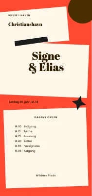 Vielse i haven — Signe og Elias, Christianshavn