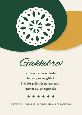 Gækkebrev i klippet papir