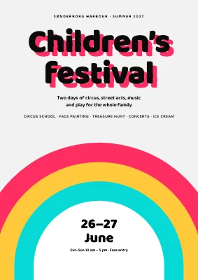 Children’s festival — 70s rainbow