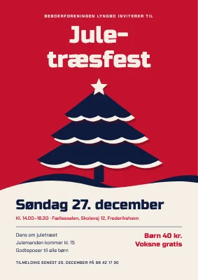 Juletræsfest — klippet papir