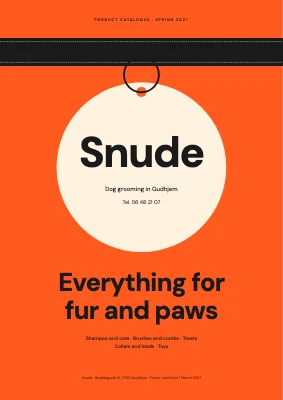 Product catalogue — dog grooming salon