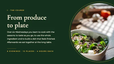 Page 3 of Cookery course — the autumn kitchen