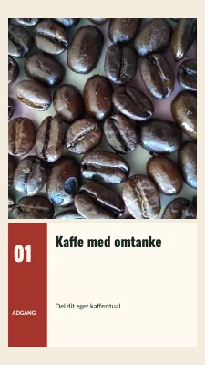 Kaffe med omtanke · Fotografisk billet