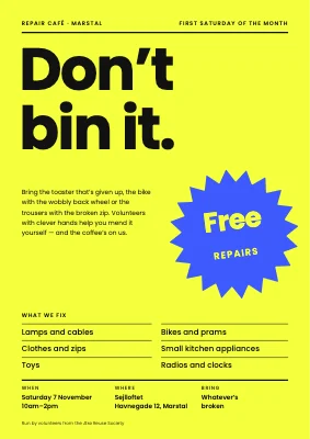Repair café — don’t bin it