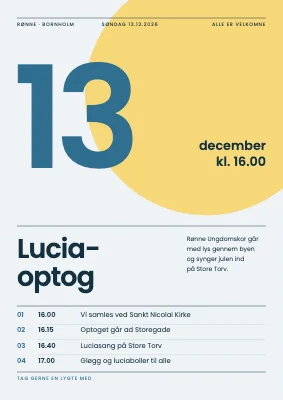 Luciaoptog — svejsisk grid
