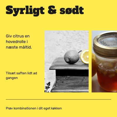 Syrligt & sødt · Madmarked