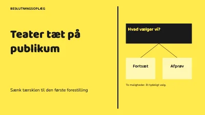 Teater tæt på publikum