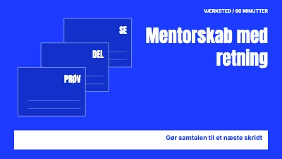 Mentorskab med retning