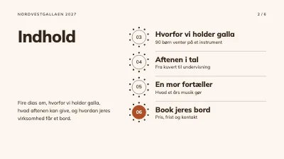 Side 2 af Velgørenhedsgalla — sponsorpræsentation