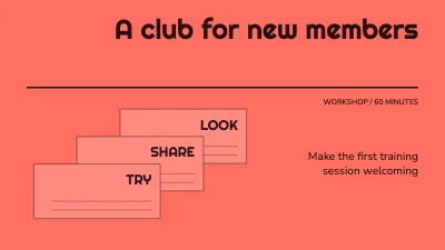 A club for new members