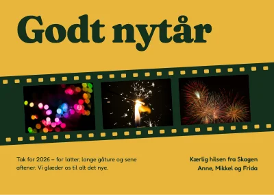 Nytårskort — filmstrimmel