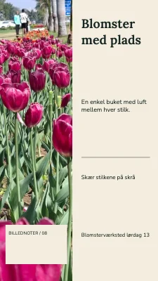 Blomster med plads · To spalter