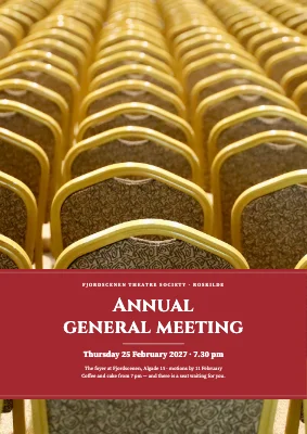 Theatre society annual general meeting