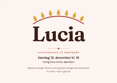 Luciakoncert — krone af lys