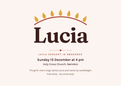 Lucia concert — crown of candles