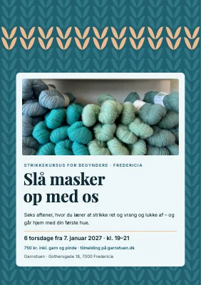 Strikkekursus for begyndere