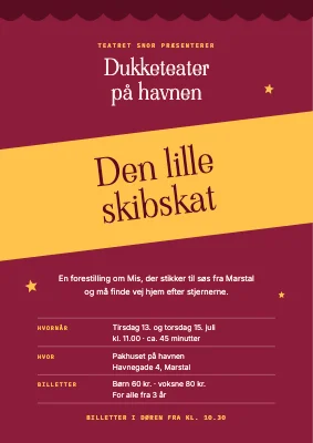 Dukketeater på havnen — børneforestilling