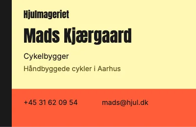 Visitkort – Cykelsmed