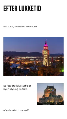 Efter lukketid · Magasinindhold