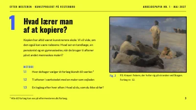 Side 3 af Kunstprojekt — Efter mesteren