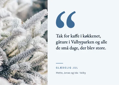 Julekort — personlig hilsen