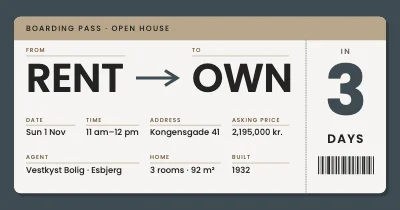 Estate agent — open house countdown