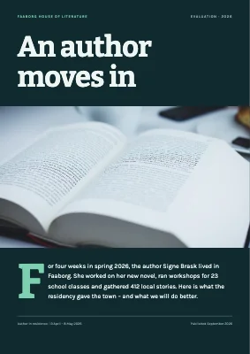 Evaluation — author in residence