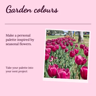 Garden colours · handwritten diary