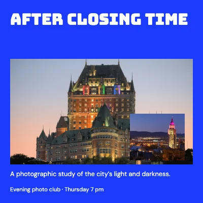 After closing time · electric studio