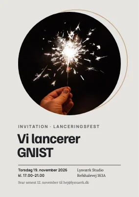 Lanceringsfest — stjernekaster i cirkel
