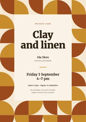 Private view with pattern field — poster