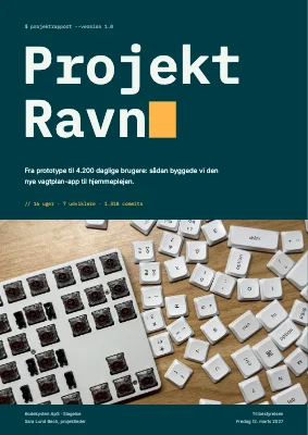 Projektrapport — softwarevirksomhed