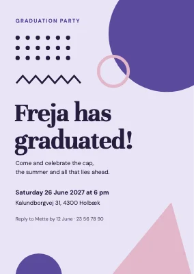 Graduation party — playful geometry