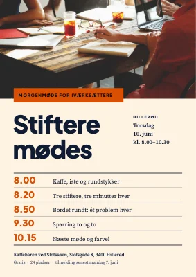 Iværksættermøde i Hillerød — morgenprogram