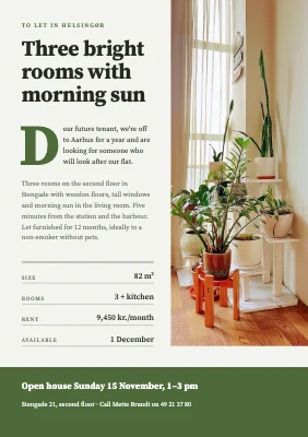 Flat to let — a letter to the next tenant
