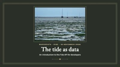 API introduction — tide data