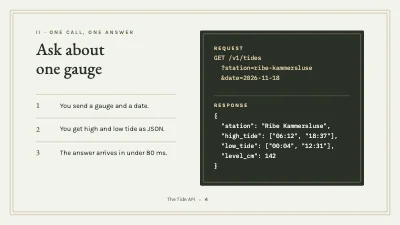 Page 4 of API introduction — tide data
