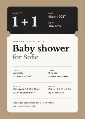 Baby shower on Nørrebro — ticket
