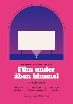 Sommerbio under åben himmel