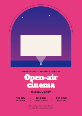 Open-air summer cinema