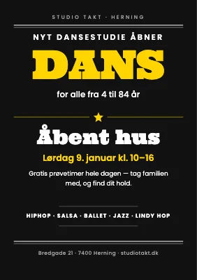 Dansestudie — åbent hus
