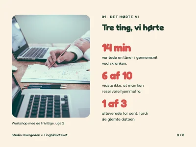 Side 4 af Servicedesign — projektpræsentation