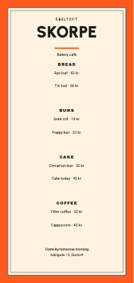 Skorpe — bakery café, Ebeltoft