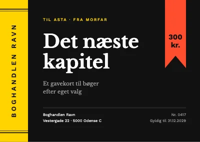 Gavekort til boghandel — bogomslag